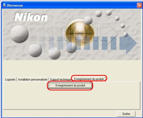 NIKON VIEW 6 - Enregistrement du produit - 1