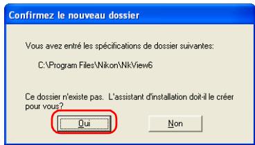 NIKON VIEW 6 - — Confirmez le nouveau dossier de destination - 1