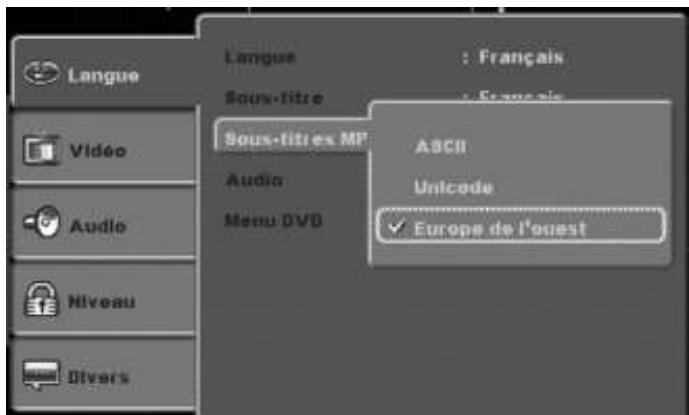 AKAI AD-3610 - LANGUE des sous-titres externes mpeg-4 - 1