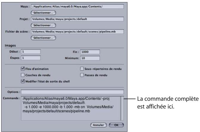 APPLE QMASTER 3 - Pour soumettre un lot de fichiers Maya pour traitement : - 1