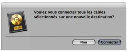 APPLE LOGIC EXPRESS 8 - Pour sélectionner une destination commune pour plusieurs câbles existants : - 1