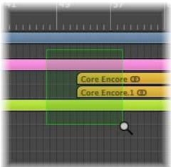 APPLE LOGIC EXPRESS 8 - Zoom avant sur une rubrique de l'écran - 1