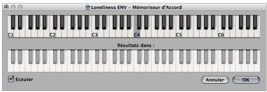 APPLE LOGIC EXPRESS 8 - Pour entrer des accords à l'aide de votre clavier MIDI : - 1