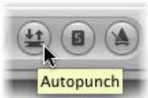 APPLE LOGIC EXPRESS 8 - Pour effectuer un enregistrement en mode autopunch : - 1