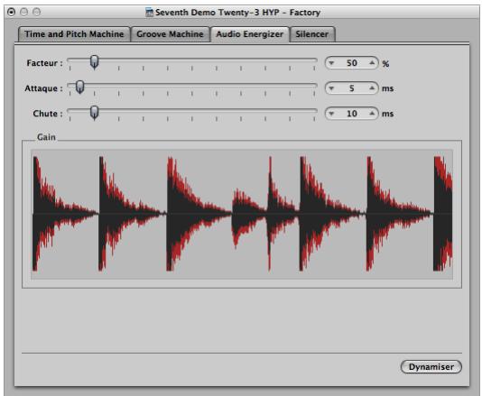 APPLE LOGIC EXPRESS 8 - Utilisation de l'audio energizer - 1