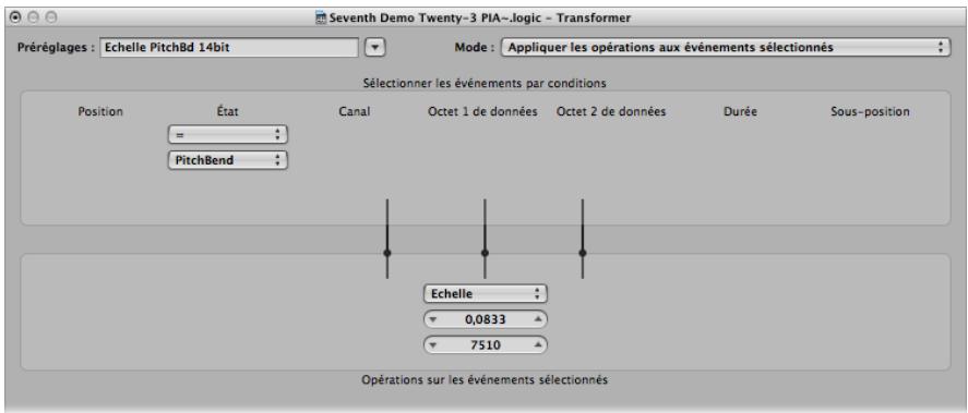 APPLE LOGIC EXPRESS 8 - Échelle pitchBD 14BITS - 1