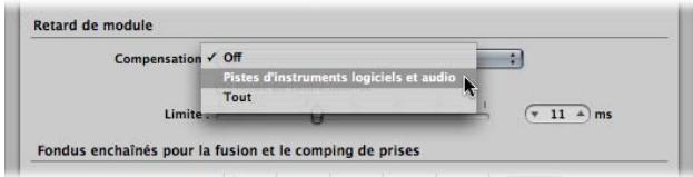 APPLE LOGIC EXPRESS 8 - Utilisation de la compensation de retard de module - 1