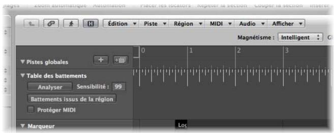 APPLE LOGIC EXPRESS 8 - Utilisation du curseur de tempo - 2