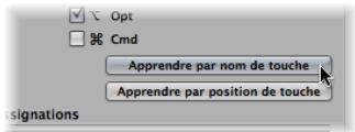 APPLE LOGIC EXPRESS 8 - Pour associer une fonction à une touche : - 1