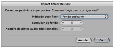 APPLE LOGIC EXPRESS 8 - Pour importer un fichier recycle dans la zone arrangement : - 1
