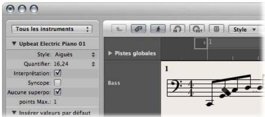 APPLE LOGIC EXPRESS 8 - Suppression d'objets dans l'éditeur de partition - 1