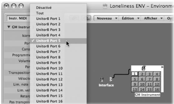 APPLE LOGIC EXPRESS 8 - Pour établir une connexion de sortie directe : - 1