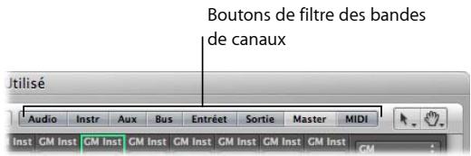 APPLE LOGIC EXPRESS 8 - Affinement de la présentation de la table de mixage - 1