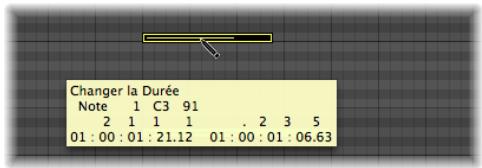APPLE LOGIC EXPRESS 8 - Pour créer un événement de note de la durée voulue : - 1