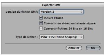 APPLE LOGIC EXPRESS 8 - Exportation de fichiers OMF - 1
