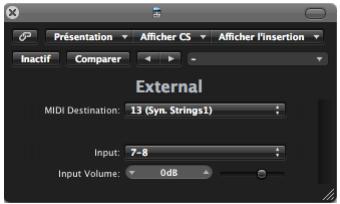 APPLE LOGIC EXPRESS 8 - Configuration des instruments midi externes avec des effets - 1