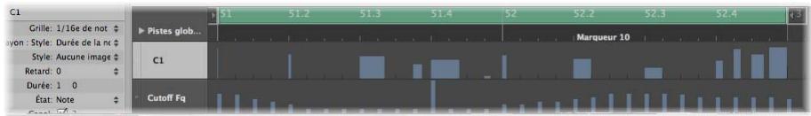 APPLE LOGIC EXPRESS 8 - Modification de l'affichage des grilles et des barres - 3