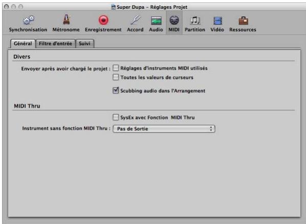 APPLE LOGIC EXPRESS 8 - Réglages MIDI - 1