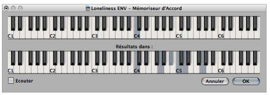 APPLE LOGIC EXPRESS 8 - Utilisation de la fenêtre mémoriseur d'accord - 1