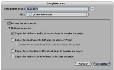 APPLE LOGIC EXPRESS 8 - Sauvegarde et partage de projets - 1