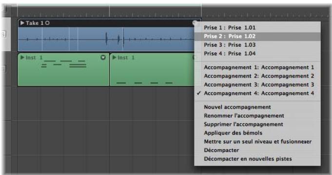 APPLE LOGIC EXPRESS 8 - Affichage du contenu du dossier de prises - 4