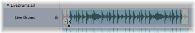 APPLE LOGIC EXPRESS 8 - Pour redimensionner une région dans la fenêtre Chutier Audio, CHOISSEZ I'une des possibilités suivantes : - 1