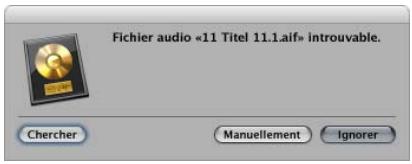 APPLE LOGIC EXPRESS 8 - Recherche et remplacement de fichiers audio orphelins - 1