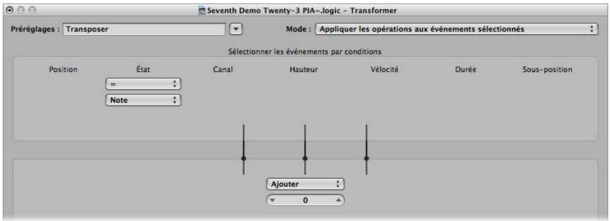 APPLE LOGIC EXPRESS 8 - Transposer - 1