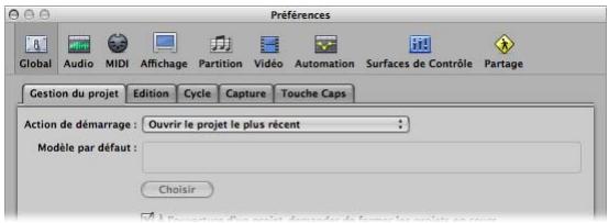 APPLE LOGIC EXPRESS 8 - Ouverture et création automatique de projets - 1