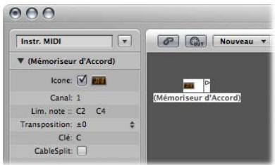 APPLE LOGIC EXPRESS 8 - Pour créer un nouveau mémoriseur d'accord : - 1