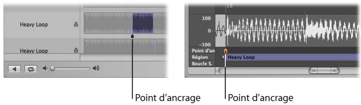 APPLE LOGIC EXPRESS 8 - Modification du point d'ancrage de la région audio - 1