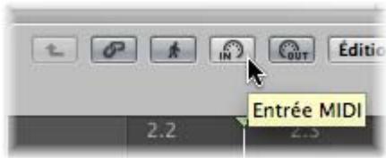 APPLE LOGIC EXPRESS 8 - Pour activer le mode « Entrée pas à pas » : - 1