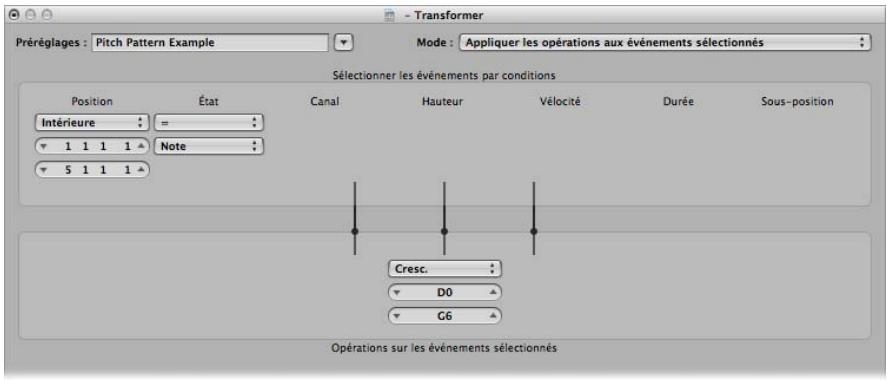 APPLE LOGIC EXPRESS 8 - Pour créer un motif de hauteur ascendant à partir de notes d'une hauteur tonale : - 1