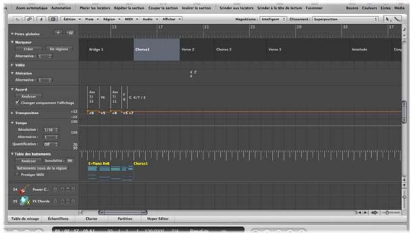 APPLE LOGIC EXPRESS 8 - Pistes globales - 1