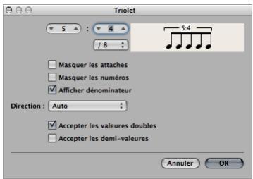 APPLE LOGIC EXPRESS 8 - Pour modifier l'affichage de notes existantes : - 1