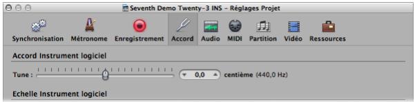 APPLE LOGIC EXPRESS 8 - Accord des instruments logiciels - 1