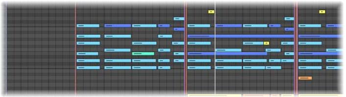 APPLE LOGIC EXPRESS 8 - Affichage et édition de plusieurs régions MIDI - 1