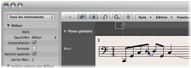 APPLE LOGIC EXPRESS 8 - Modification de la vitesse, de la durée ou de la tonalité d'une note - 2