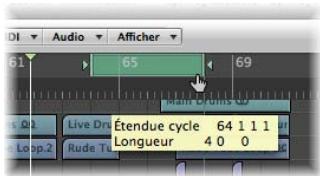 APPLE LOGIC EXPRESS 8 - Pour réduire la longueur des régions se superposant sur une piste : - 3