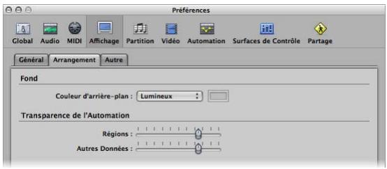 APPLE LOGIC EXPRESS 8 - Pour afficher la grille de la zone arrangement : - 3
