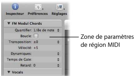 APPLE LOGIC EXPRESS 8 - Paramètres de région MIDI - 1