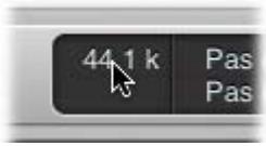 APPLE LOGIC EXPRESS 8 - Pour définir la fréquence d'échantillonnage d'un projet, effectuez l'une des opérations suivantes : - 2