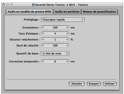 APPLE LOGIC EXPRESS 8 - Création d'un modèle de groove audio vers MIDI - 1