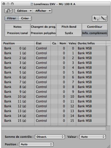 APPLE LOGIC EXPRESS 8 - Pour définir des messages de sélection de banque personnalisés : - 1