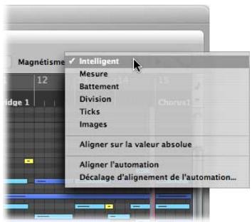 APPLE LOGIC EXPRESS 8 - Pour aligner des événements sur une grille : - 1