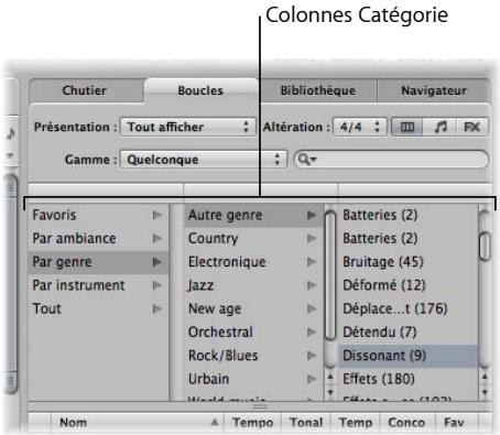 APPLE LOGIC EXPRESS 8 - Navigation pour rechercher des boucles apple loops - 4