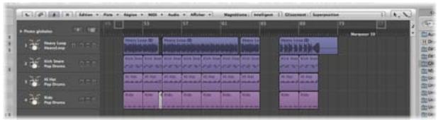 APPLE LOGIC EXPRESS 8 - Régions « dossier - 2