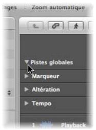 APPLE LOGIC EXPRESS 8 - Affichage des pistes globales - 1