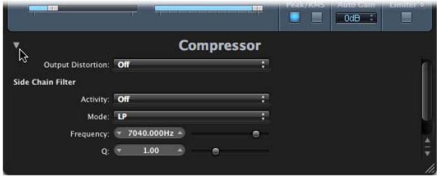 APPLE LOGIC EXPRESS 8 - Masquage et affichage des paramètres étendus - 2