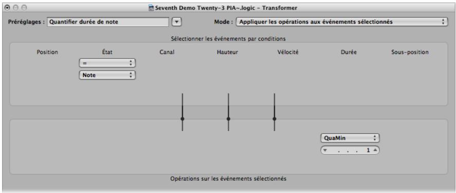 APPLE LOGIC EXPRESS 8 - Quantifier durée de note - 1